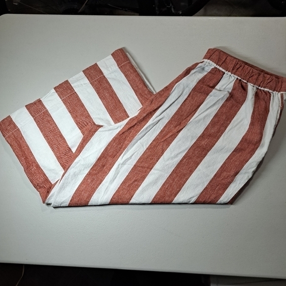 Madewell Huston Pull-on Crop Pants in Bold Stripe. Size 2XT - Picture 1 of 7